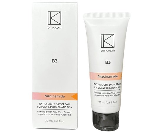 Экстралегкий крем для проблемной кожи Dr. Kadir B3 Extra Light Day Cream for oily and problematic skin, 75 ml