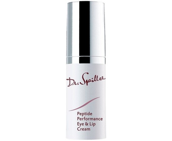 Крем для шкіри навколо очей та губ з пептидами Dr. Spiller Peptide Performance Eye & Lip Cream, 15 ml, фото 