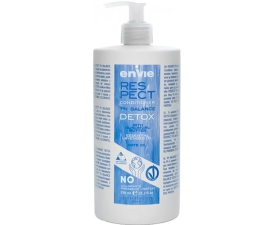 Кондиционер-детокс для окрашенных волос Envie Respect Detox pH Balance Conditioner, 750 ml