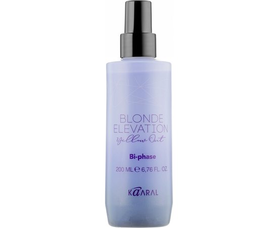 Двофазний спрей для освітленого волосся  Kaaral Blonde Elevation Yellow Out Bi-phase Spray, 200 ml, фото 