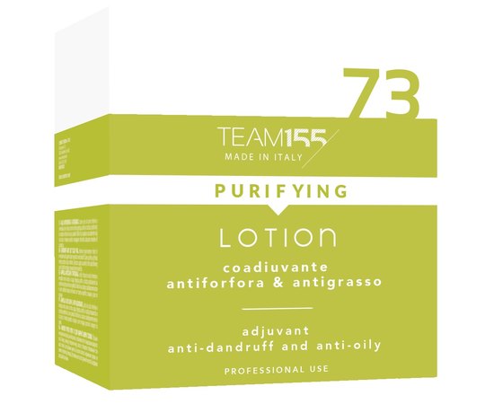 Ампули проти лупи і для жирної шкіри голови Team 155 Puryfing 73 Anti-Dandruff & Anti-Oily Lotion, фото 