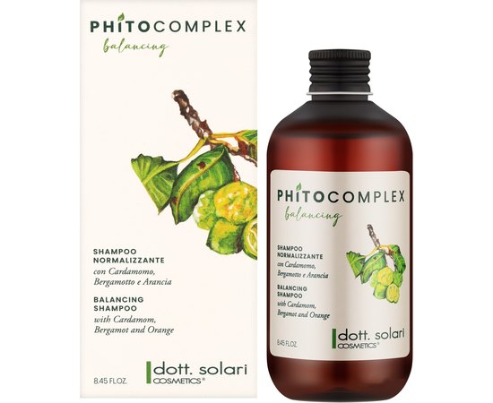 Шампунь для волос балансирующий Dott. Solari Phitocomplex Shampoo Normalizzante