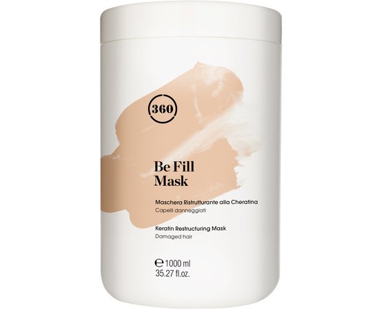 Поживна маска для фарбованого волосся з кератином Kaaral 360 Be Fill Damaged Hair Restructuring Mask, фото _ab__is.image_number.default