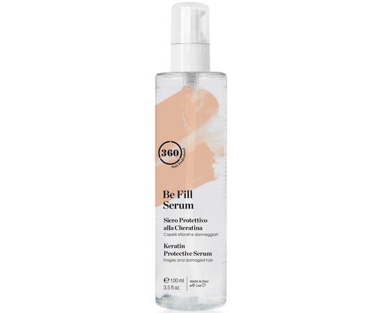 Сыворотка для окрашенных волос с кератином Kaaral 360 Be Fill Fragile And Damaged Hair Protective Serum, 100 ml