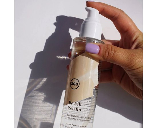 Сыворотка для окрашенных волос с кератином Kaaral 360 Be Fill Fragile And Damaged Hair Protective Serum, 100 ml, изображение 3