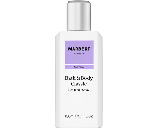 Натуральный дезодорант-спрей Marbert Body Care Bath & Body Classic Natural Deodorant Spray, 150 ml, изображение 2