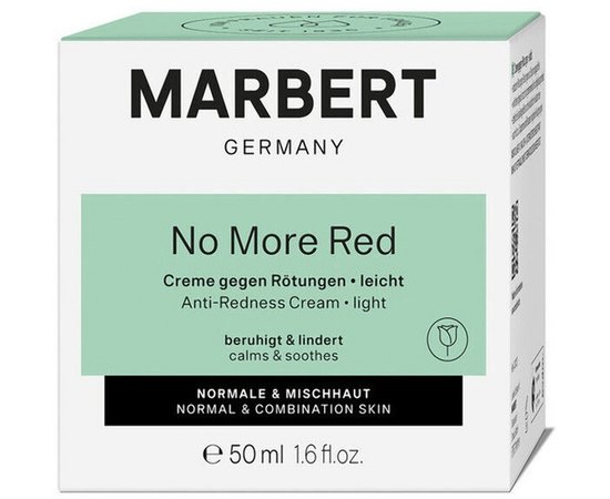 Marbert No More Red Anti-Redness Cream - light Легкий крем для обличчя, 50 мл, фото _ab__is.image_number.default