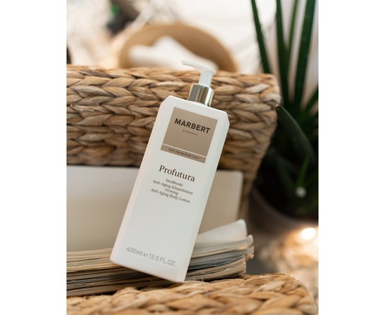 Антивозрастной лосьон для тела Marbert Profutura Anti-Aging Body Care Firming Body Lotion, 400 ml, изображение 4 Антивозрастной лосьон для тела Marbert Profutura Anti-Aging Body Care Firming Body Lotion, 400 ml, изображение 4