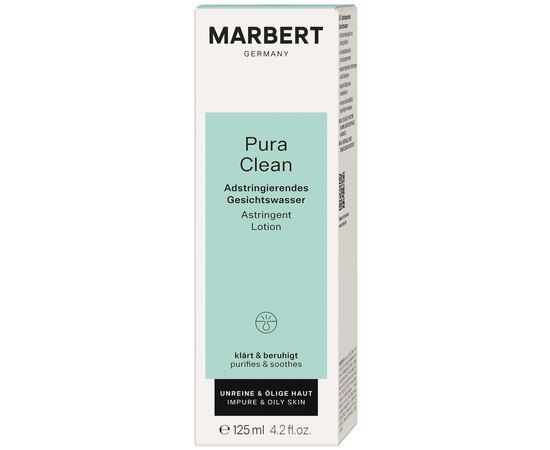 Marbert Pura Clean Astringent Lotion Очищувальний тонік для жирної шкіри, 125 мл, фото _ab__is.image_number.default