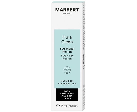 Локальный карандашный тоник против высыпаний Marbert Pura Clean SOS Spot Roll-on, 15 ml, изображение 2