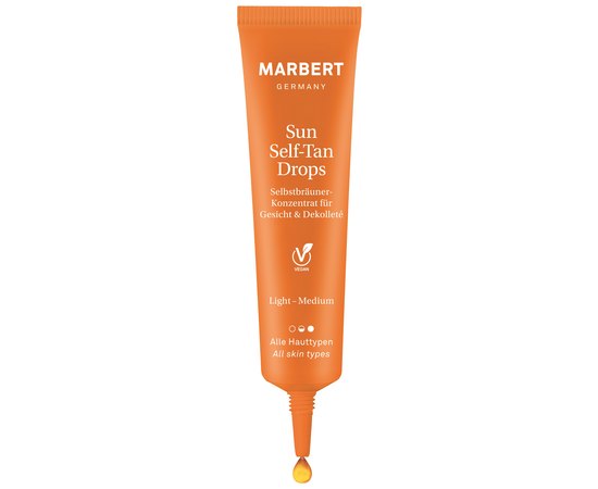 Капли-концентрат для автозагара лица и зоны декольте Marbert Sun Care Self-Tan Drops, 15ml, изображение 2