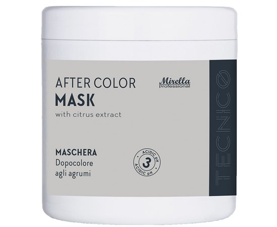 Маска для волосся після фарбування із цитрусовим екстрактом Mirella Professional After Color Mask, 1000 ml, фото 