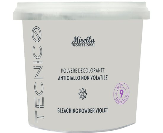 Осветляющая фиолетовая антижелтая пудра для волос Mirella Professional Bleach Powder Violet, 500 g