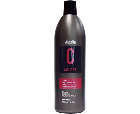 Бальзам для окрашенных волос с экстрактом черники Mirella Professional C Colore Balm, 1000 ml