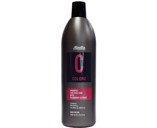 Шампунь для окрашенных волос с экстрактом черники Mirella Professional C Colore Shampoo, изображение 2