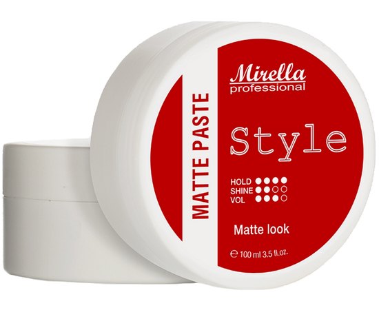 Матовая моделирующая паста для укладки волос Mirella Professional Style Matte Paste, 100 ml