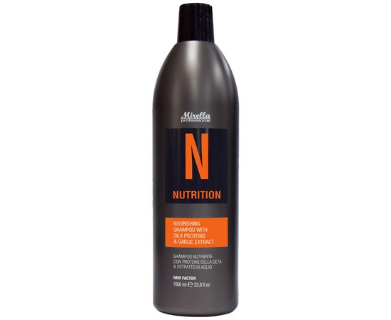 Поживний шампунь з протеїнами шовку та екстрактом часнику Mirella Professional Nutrition Nourishing Shampoo, фото _ab__is.image_number.default