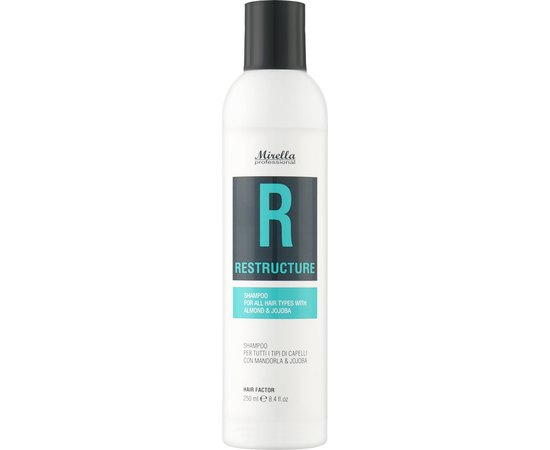 Шампунь для всех типов волос с миндальным маслом Mirella Professional R Restructure Shampoo