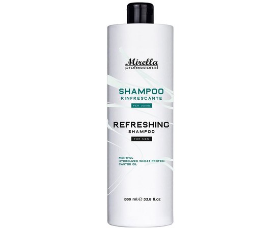 Шампунь для мужчин Mirella Professional Refreshing Shampoo, 1000 ml