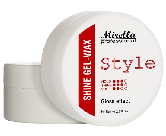 Блестящий гель-воск для укладки волос Mirella Professional Style Shine Gel-wax, 100 ml