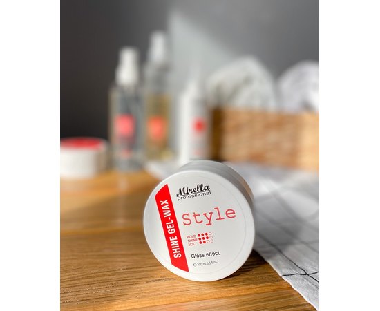 Блестящий гель-воск для укладки волос Mirella Professional Style Shine Gel-wax, 100 ml, изображение 3