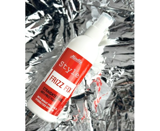 Выпрямляющий флюид для волос с антифриз действием Mirella Professional Style Straightening Anti-Frizz Fluid, 250 ml, изображение 2