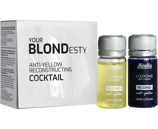 Коктейль-реконструктор для волос с антижелтым эффектом Mirella Professional Your Blondesty Cocktail