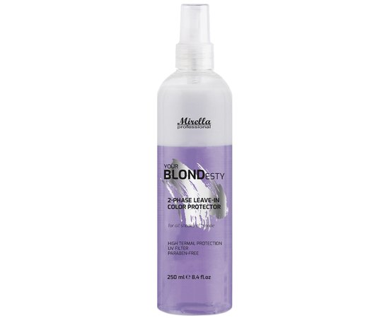 Спрей для підтримки ефекту блонду з термозахистом Mirella Professional Your Blondesty Spray For Blonde Effect, 250 ml, фото 