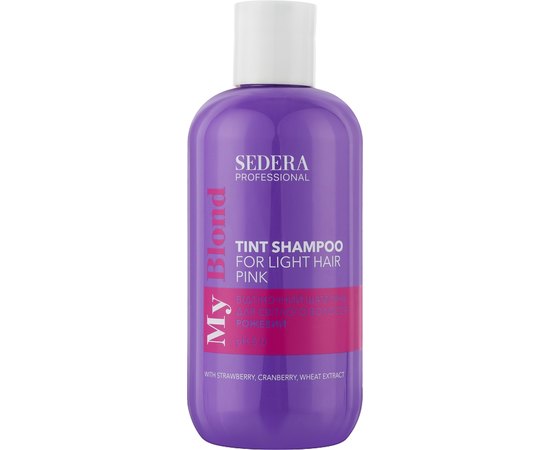 Тонирующий шампунь для светлых волос Розовый Sedera Professional My Blond Tint Shampoo For Light Hair Pink, 250 ml