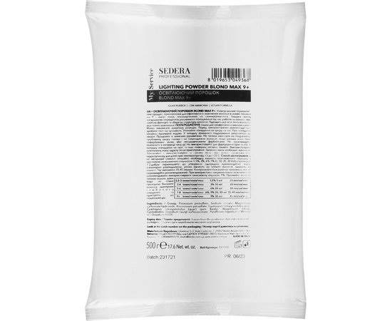 Знебарвлюючий порошок Sedera Professional My Service Bleaching Powder Blond Max 9+, 500 g, фото 