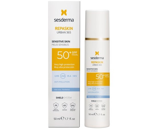 Солнцезащитный крем для чувствительной кожи Sesderma Repaskin Urban 365 Sensitive Skin SPF50, 50 ml