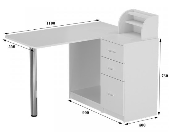 Стол-комод со складной столешницей Ukrestet, изображение 2