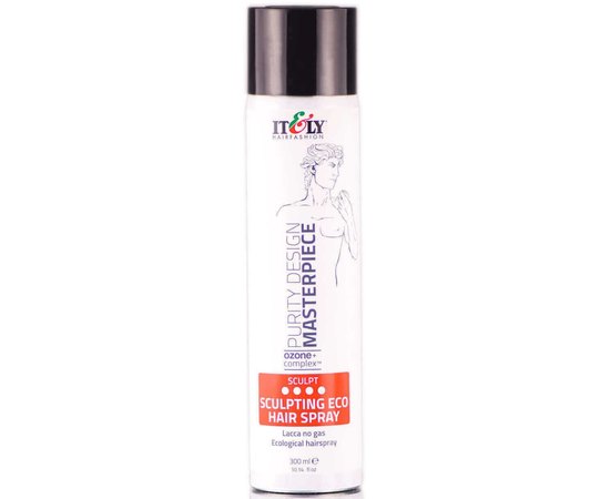 Лак для волос экстрасильной фиксации Itely Hairfashion Purity Design Masterpiece Sculpting Eco Hairspray, 300 ml