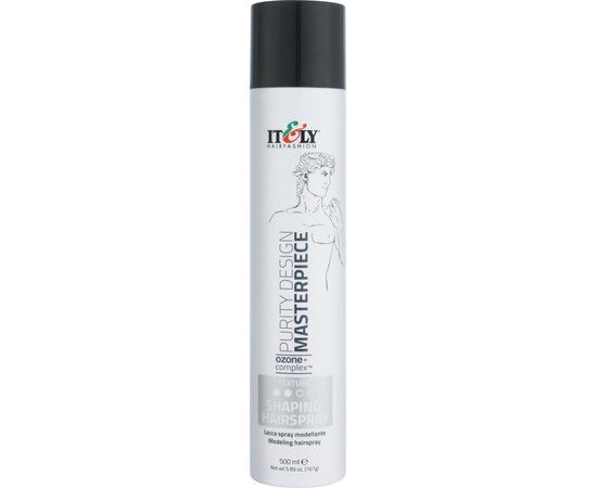 Лак для волос средней фиксации Itely Hairfashion Purity Design Masterpiece Shaping Hairspray, 500 ml