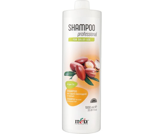 Зволожувальний шампунь для пошкодженого волосся Itely Hairfashion Shampoo Professional Argan Oil, 1000 ml, фото 