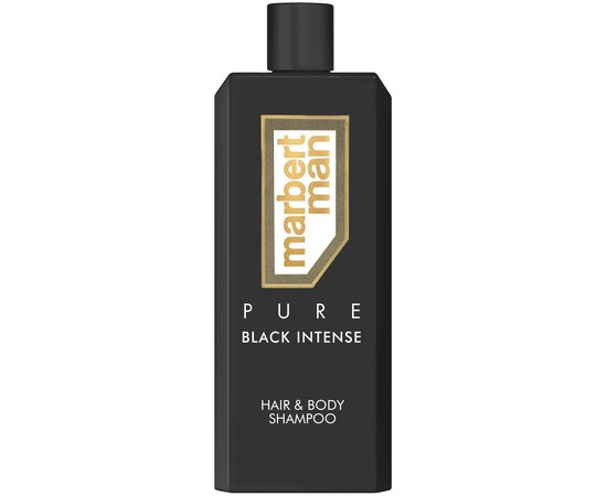 Шампунь для волос и тела Marbert Man Pure Black Intense Hair & Body Shampoo, 400 ml