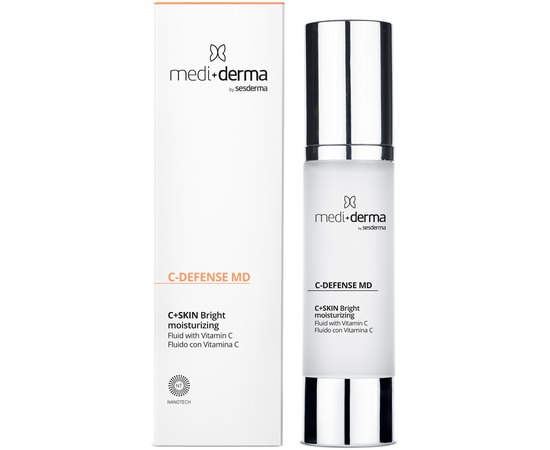 Ревитализирующий флюид с витамином C Mediderma C-Defense MD Moisturising Fluid, 50 ml, изображение 2
