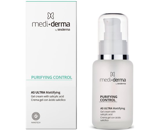 Себорегулюючий крем-гель для обличчя Mediderma Purifying Control AS Ultra Mattifying Gel Cream, 50 ml, фото _ab__is.image_number.default