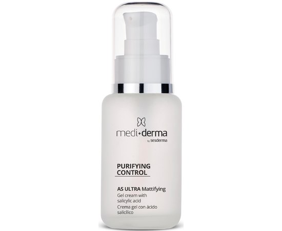 Себорегулюючий крем-гель для обличчя Mediderma Purifying Control AS Ultra Mattifying Gel Cream, 50 ml, фото 