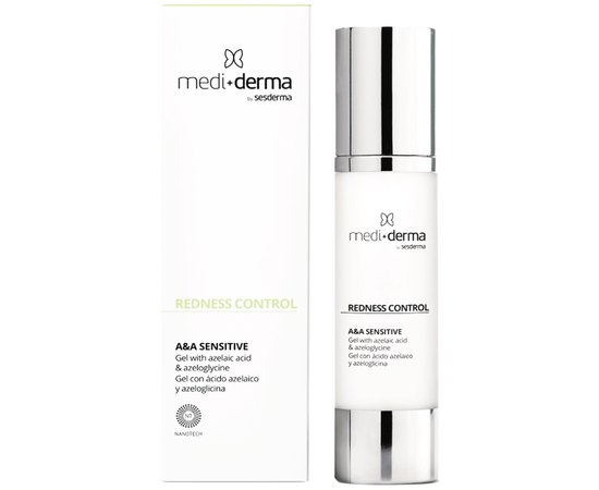 Увлажняющий гель против розацеа Mediderma Redness Control A&A Sensitive Anti-Redness Facial Gel, 50 ml, изображение 2