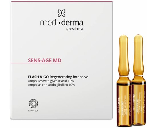 Ампули миттєвої дії Mediderma Sens-Age MD Flash & Go Ampoules, 5*2 ml, фото 