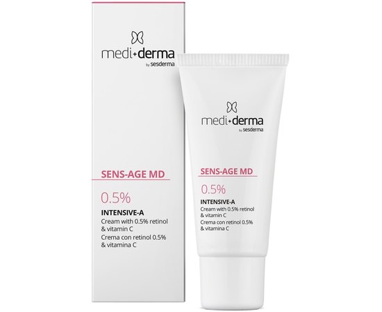 Інтенсивний нічний крем з ретинолом 0,5% Mediderma Sens-Age MD Intensive-A Facial Cream 0,5%, 30 ml, фото 