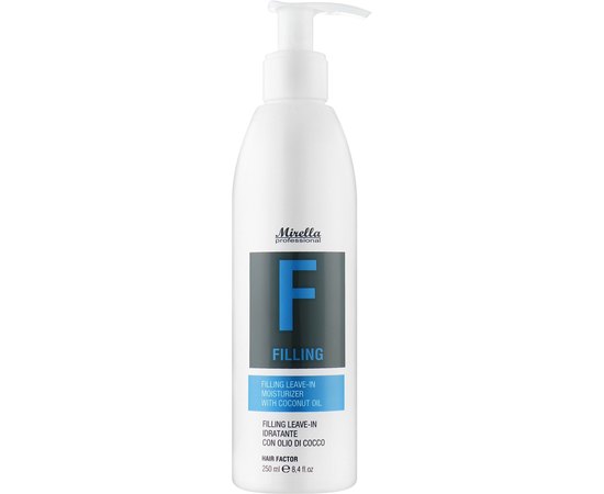 Несмываемое средство для увлажнения и наполнения волос Mirella Professional F Filling Leave-in Moisturizer, 250 ml