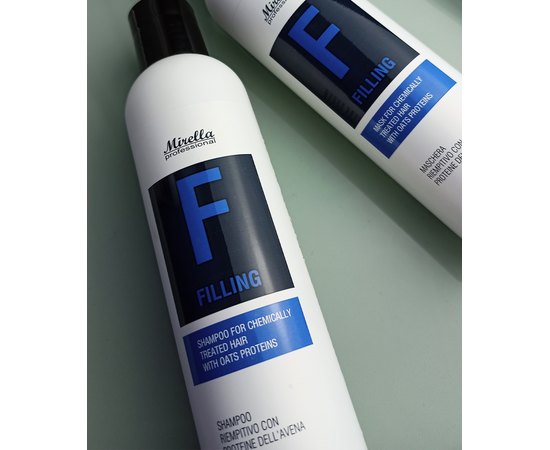 Маска для реконструкции химически обработанных волос с овсом Mirella Professional F Filling Mask, изображение 3