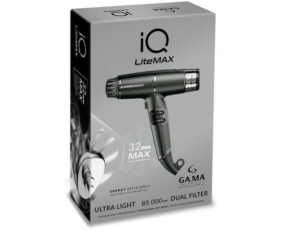 Профессиональный фен GA.MA IQ Lite Max Black PH6035.BK, 1700 W, изображение 8