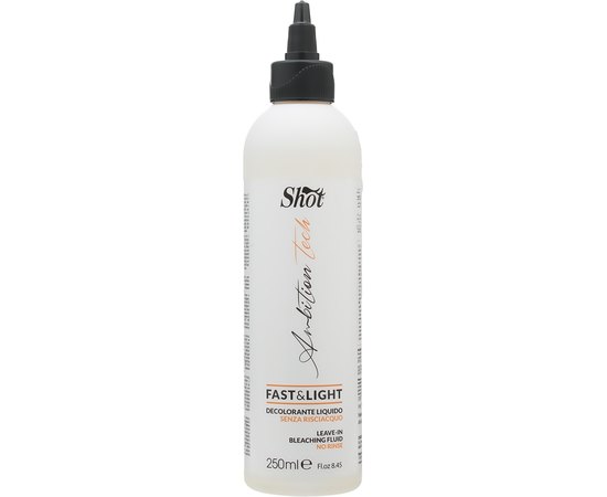 Обесцвечивающий флюид Shot Ambition Tech Fast & Light Leave-In Bleaching Fluid, 250 ml