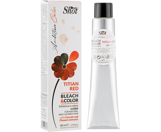 Обесцвечивающий крем с пигментом Shot Ambition Color Bleach & Color, 80 ml, изображение 2