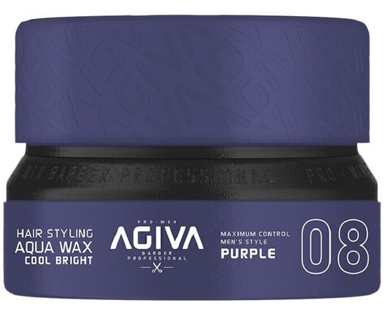 Віск для укладки волосся Agiva Cool Bright Purple Aqua Wax, 155 ml, фото 