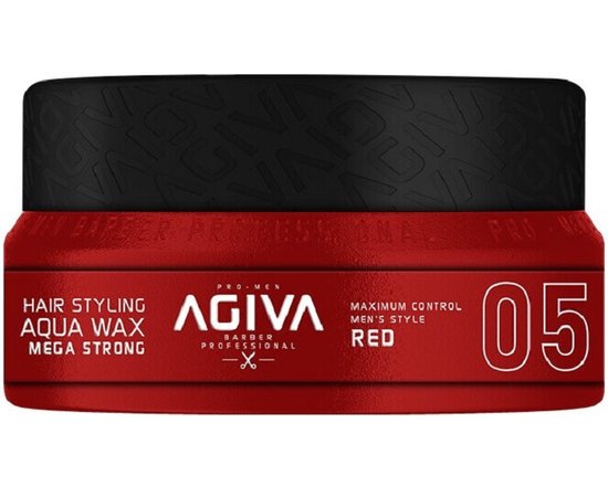 Віск для укладання волосся Agiva Mega Strong Red Aqua Wax, фото 