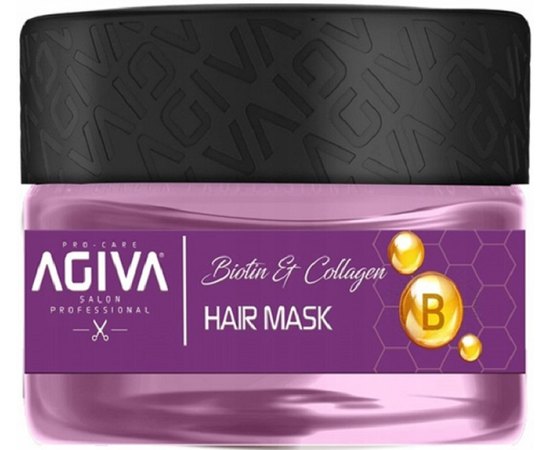 Маска для волосся з біотином та колагеном Agiva Biotin & Collagen Hair Mask, 350 ml, фото 